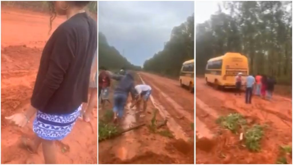 Estudantes que empurraram ônibus atolado para fazer Enem passam madrugada na estrada após 2º dia de provas: ‘Muita lama’