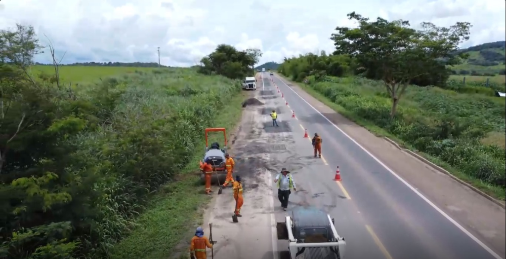 Trechos da BR-153 passam por interdições e sistema de ‘pare e siga’ para obras e manutenção na pista; confira o cronograma