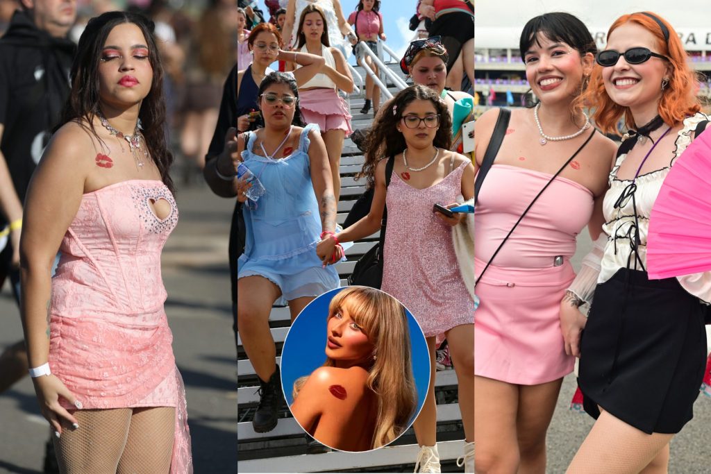 Beijinho de Sabrina Carpenter: tatuagem fake vira item essencial de fãs no Lollapalooza 2026; FOTOS